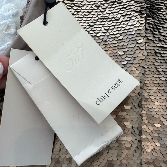 Cinq a sept Dylan Sleeveless Asymmetrical Sequins Top - Picture 11 of 13